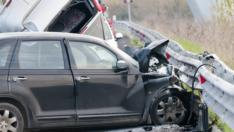 Four Seriously Hurt in Rollover on FE Everett Trnpk